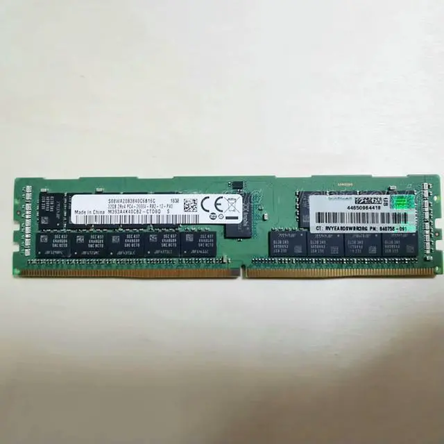 Alt view image 5 of 6 - Server Memory 815100-B21 850881-001 840758-091 32GB DDR4 2666MHz REG RAM