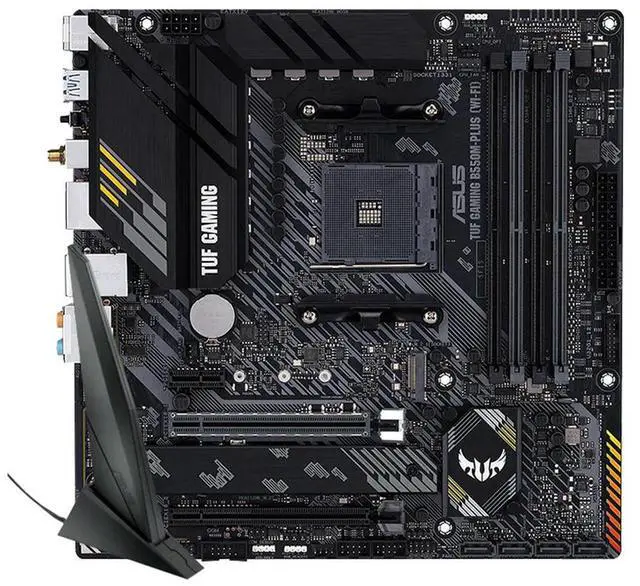 Alt view image 4 of 4 - TUF GAMING B550M PLUS (WI-FI) Micro-ATX B550M Motherboard DDR4 4600(OC) MHz 128G Mining Set AM4 Support Ryzen CPU