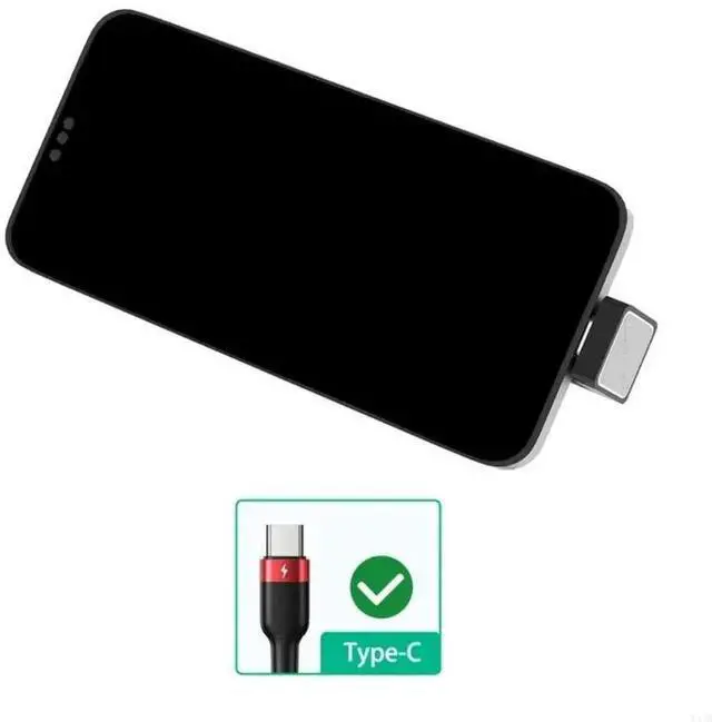 Alt view image 4 of 4 - USB C Adapter 90 Degree USB C to USB C Male to Female Adapter