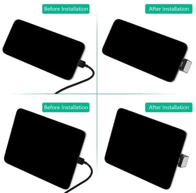 Alt view image 2 of 4 - USB C Adapter 90 Degree USB C to USB C Male to Female Adapter