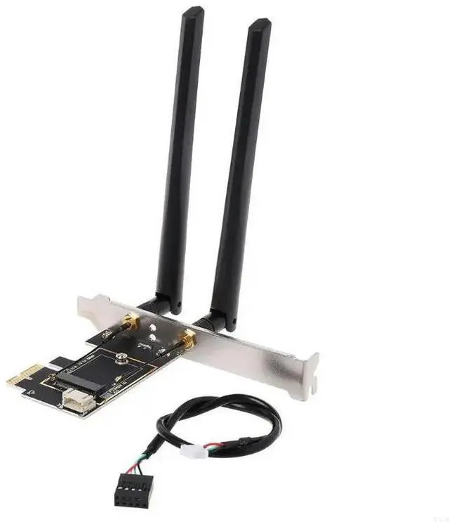 Alt view image 7 of 7 - Converter Adapter Board Card Disk M.2 NGFF to PCI-E Converter Bluetooth-compatible Adapter Power Cable Accessories