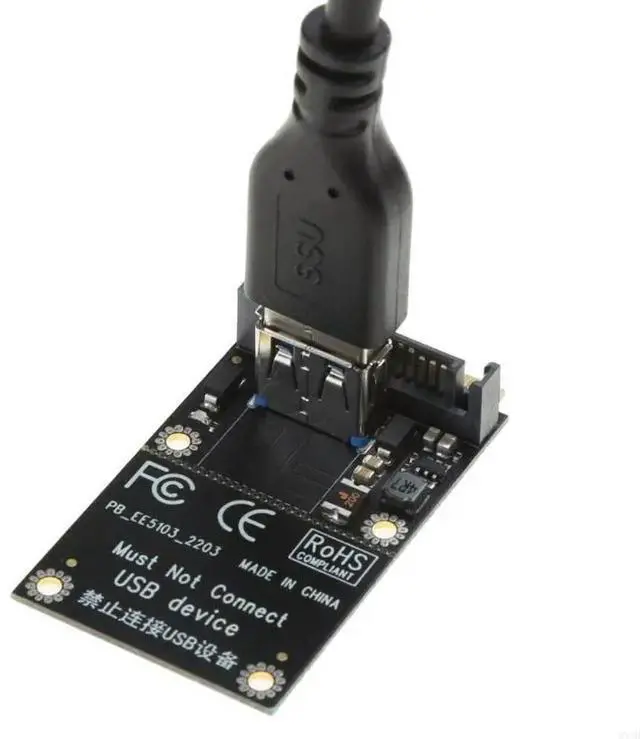 Alt view image 4 of 4 - MINI PCI-E to PCI-E Extension Port Adapter Riser Card Graphics Cards Connector with USB3.0 Cable No Driver Needed