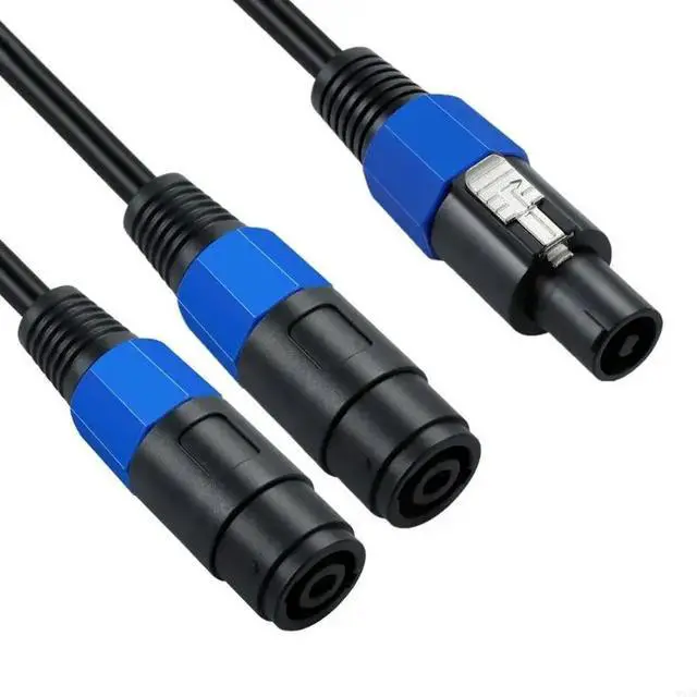 Alt view image 2 of 4 - Speakon Splitter Cable 1 Male to 2 Female 2 Pole Speak-on Speaker Adapter Cable