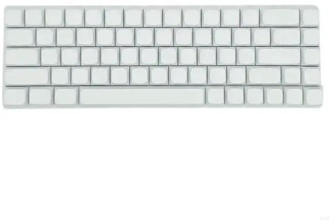 Main image of 68PCS Minimalistic White Blank Keycaps XDA Height PBT Sublimations Keycap Set for AK680 RK68 DK68 Mechanical Keyboard