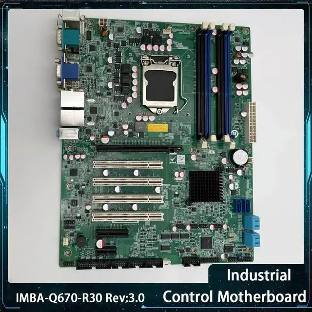 Alt view image 2 of 4 - For IEI IMBA-Q670-R30 Rev:3.0 Dual Network Ports Industrial Motherboard