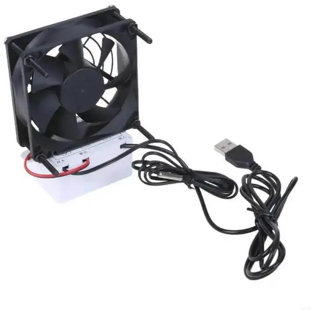 Alt view image 2 of 4 - Automatic PC Routers Fan with Temperature Controllers for Electronics Cooling