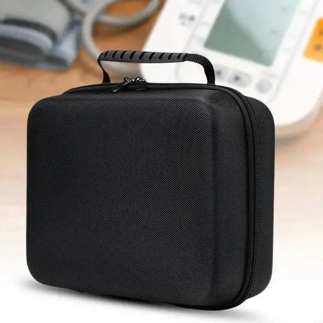 Alt view image 4 of 4 - Sphygmomanometer Upper Arm Blood Pressure Monitors Device Storage Case Carrying Bag Lightweight EVA for Travel Home Use