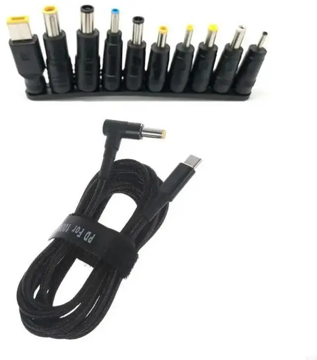 Main image of 1.8m 100W Type-C Cable Adapter for Laptop to Universal Connector Converter Laptop Power Cable
