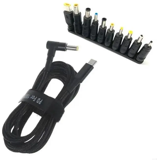 Alt view image 3 of 4 - 1.8m 100W Type-C Cable Adapter for Laptop to Universal Connector Converter Laptop Power Cable