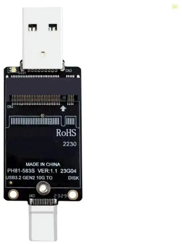 Main image of NVME to USB Adapter M.2 NVME Hard USB 3.2 Gen2 10Gbps M.2 to USB A Type C Support for 2230 SSD Adapter Dropshipping