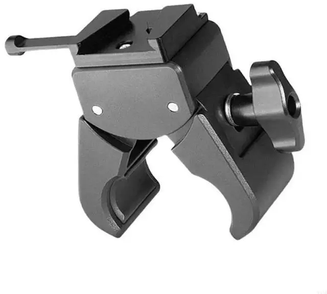 Alt view image 2 of 4 - V MountClip with Large Clamp Camera Tripod Clamp Studio Lighting Accessory for Secure Attachment to Tripods