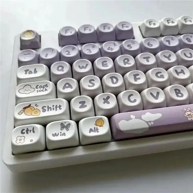 Alt view image 2 of 4 - Unique PBT Keycaps MOA Keycap Set for Personalizing Mechanical Keyboards