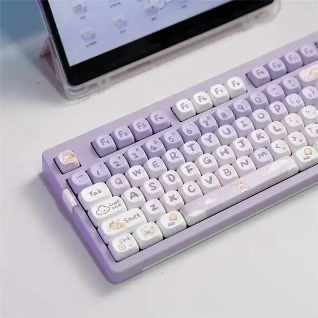 Alt view image 4 of 4 - Unique PBT Keycaps MOA Keycap Set for Personalizing Mechanical Keyboards