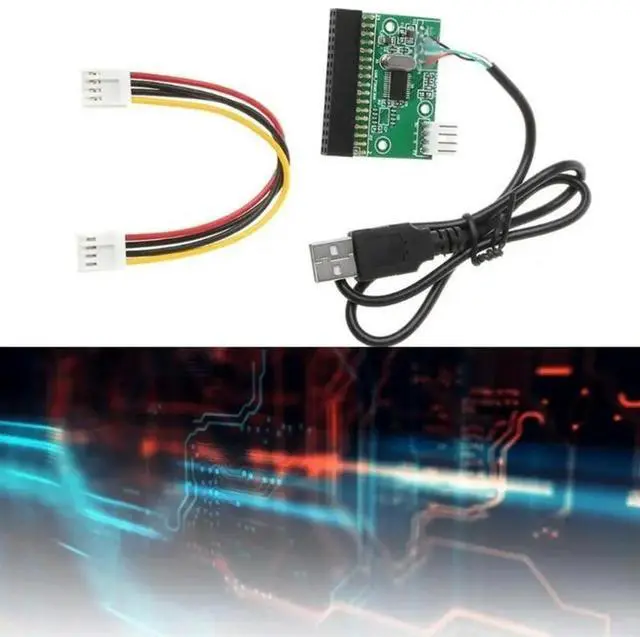 Alt view image 3 of 4 - USB Cable Adapter 34P Floppy Connector Includes Power Cable Connector