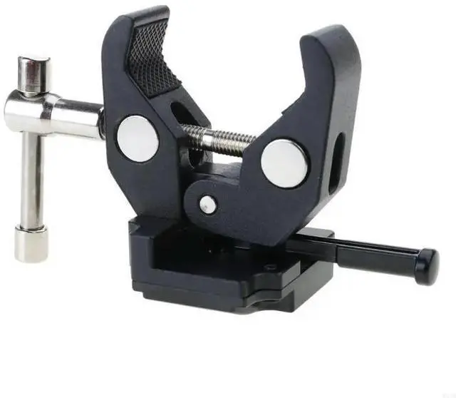 Alt view image 4 of 4 - Heavy Duty V Clamp Claw Clamp with Adjustable Pincer for Secure Mounting on Tripods and Tables
