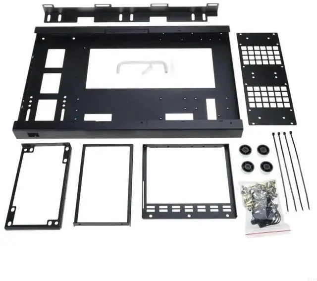 Alt view image 2 of 4 - Mining Rig Frame for GPU Aluminum Open Miner Rig Case Rack for Bitcoin Currency Mining Accessory