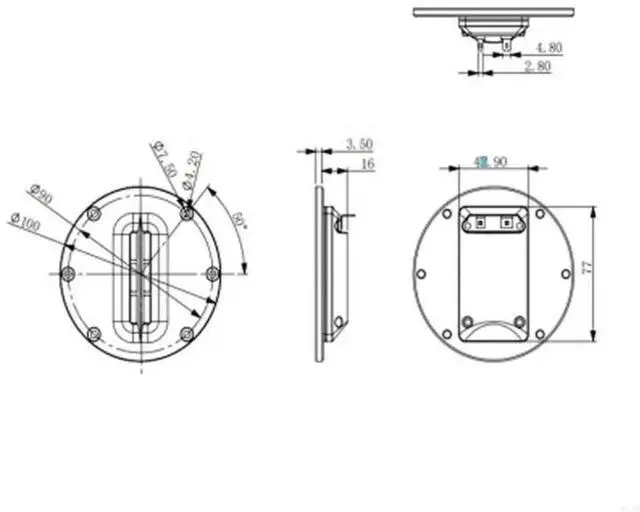 Main image of 10CM Ribbon Tweeter Speaker 8Ohm 15W Treble Horns for Accurate High Frequency Reproduction Loudspeaker