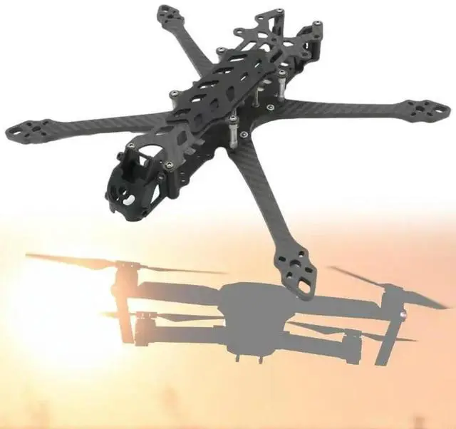 Alt view image 4 of 4 - Full Set 7inch Carbon Fiber Frame 5.0mm Arm Quadcopter H Type Frame Accessories for Racing UAV, FPV Aircrafts