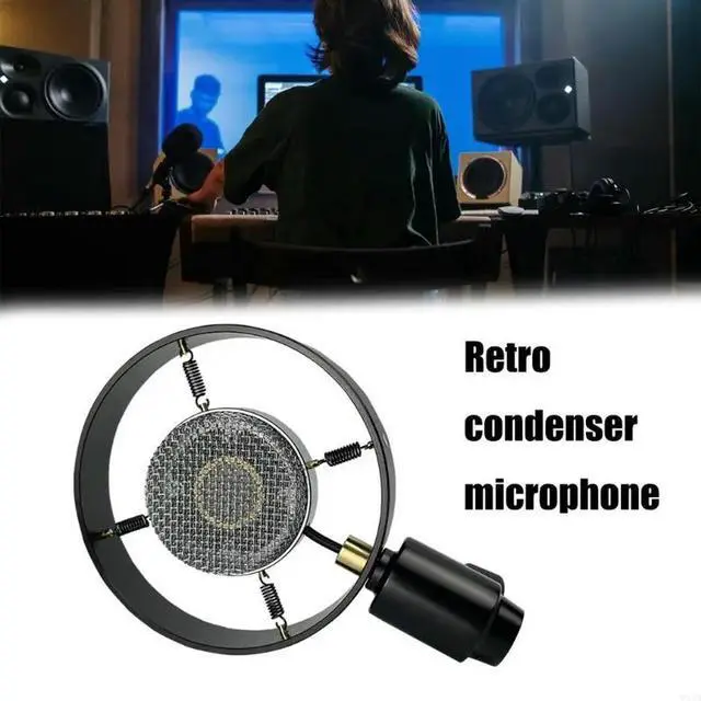 Alt view image 4 of 4 - Professional Condenser Vintage Recording Studio Microphone For Live Broadcast Condenser Microphone Table Mircophone