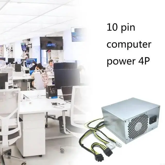 Alt view image 3 of 4 - 10Pin 500W Desktop Computer Power Supply Unit Replacement forM90t