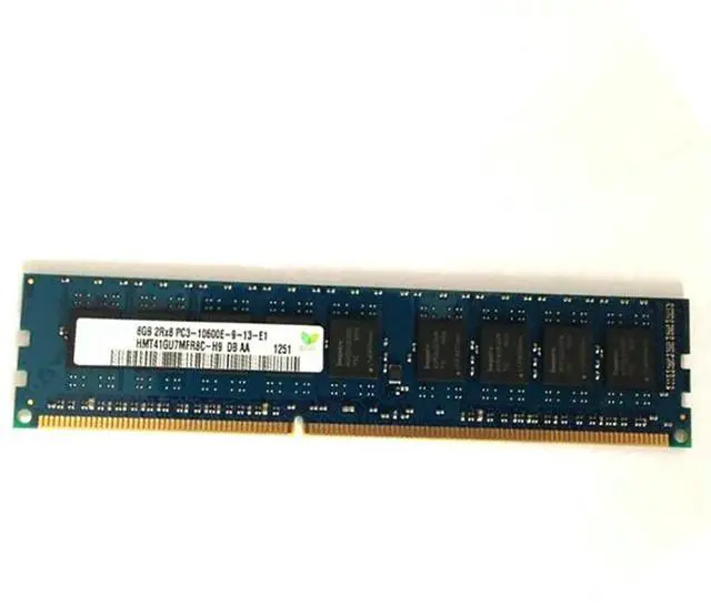Alt view image 7 of 7 - 1PCS For SK Hynix RAM 2RX8 DDR3 1333 PC3-10600E HMT41GU7MFR8C-H9 ECC UDIMM 8GB 8G MemoryFast Ship