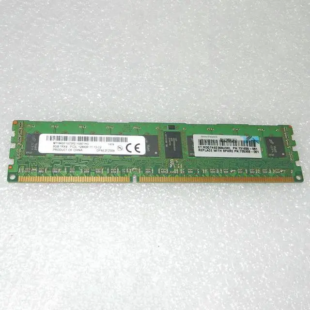 Alt view image 4 of 4 - 1PCS MT18KSF1G72PZ-1G6E1HG For MT RAM 8GB 8G 1RX4 DDR3L 1600 PC3L-12800R Memory