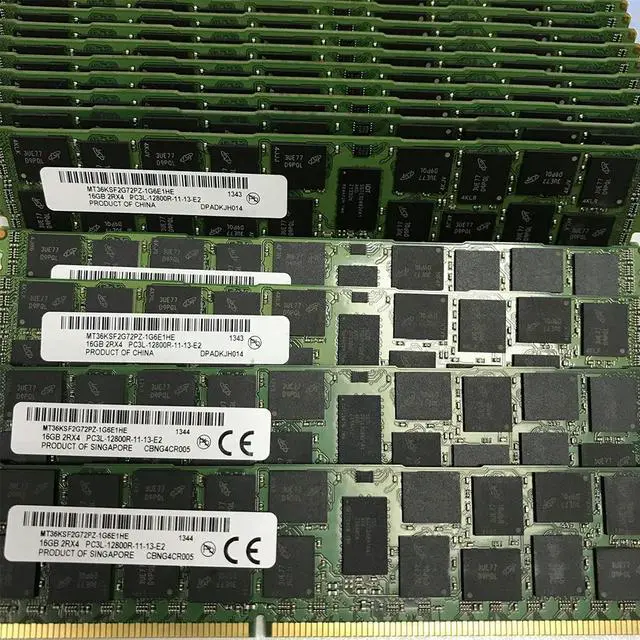 Alt view image 2 of 3 - 1PCS RAM 16GB 16G 2RX4 PC3L-12800R DDR3L 1600 For MT Server Memory MT36KSF2G72PZ-1G6E1HE