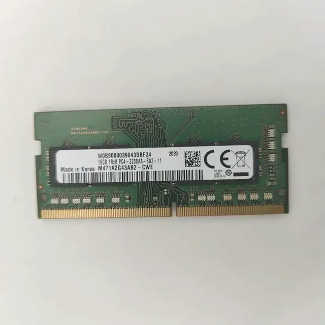 Alt view image 3 of 3 - 1Pcs RAM For DDR4 3200 16GB 16G 1RX8 PC4-3200AA Laptop Memory M471A2G43AB2-CWE