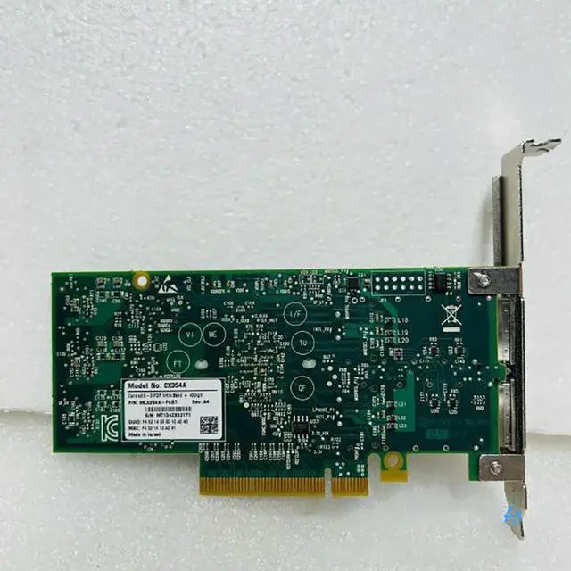 Alt view image 6 of 7 - For Mellanox MCX354A-FCBT Dual Port FDR 40/56GbE 10G Network Card CX354A