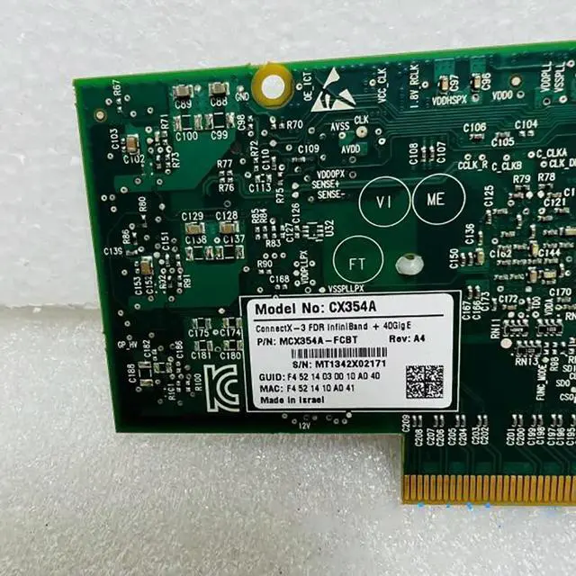 Alt view image 7 of 7 - For Mellanox MCX354A-FCBT Dual Port FDR 40/56GbE 10G Network Card CX354A