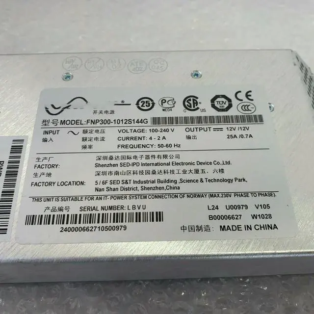 Alt view image 2 of 4 - For F5 FNP300 1600 3600 3900 PWR-0130-05 FNP300-1012S144G Power Supply Fast Ship Work Fine