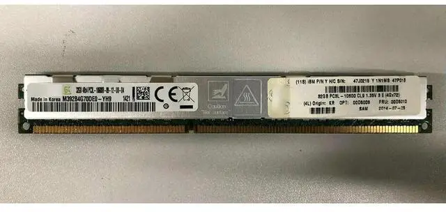 Alt view image 2 of 3 - 1PCS Server Memory For HX5 HS23E HS22 00D5008 00D5010 47J0215 32G DDR3 1333 4RX4 PC3L-10600R VLP Fully Tested