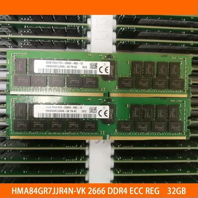 Alt view image 5 of 5 - 1PCS RAM HMA84GR7JJR4N-VK 32G 32GB 2RX4 PC4-2666V DDR4 ECC REG MemoryFast Ship