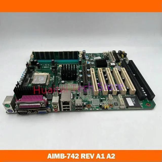Alt view image 5 of 7 - For ADVANTECH Industrial Control Board Server Motherboard AIMB-742 REV A2