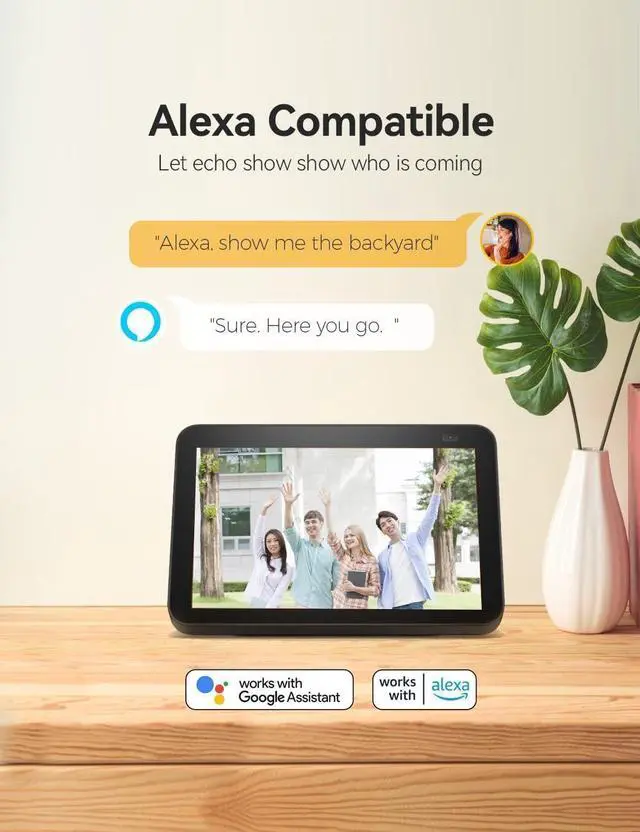 Alt view image 7 of 7 - Solar Camera Outdoor Wireless, Battery Security Cameras with Solar Panel for Home Security, Motion Detection, Night Vision, Alexa, 2.4G Wi-Fi Only, Only Event Recording