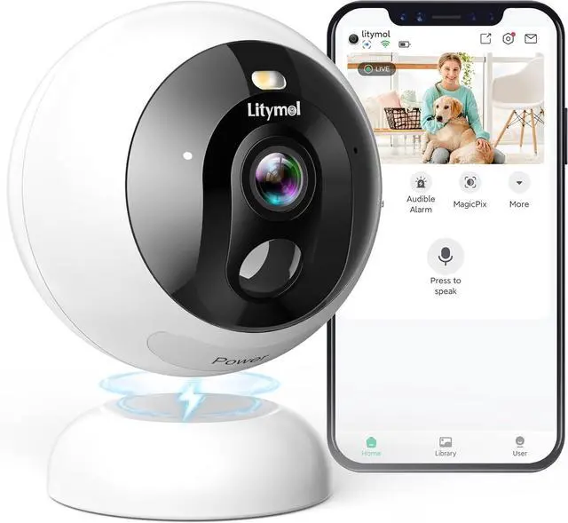 Main image of 2K 32G MagCam, Security Cameras Wireless Outdoor Indoor for Home Security with AI Motion Detection, 32G SD/Cloud Storage, Color Night Vision, 2-Way Audio