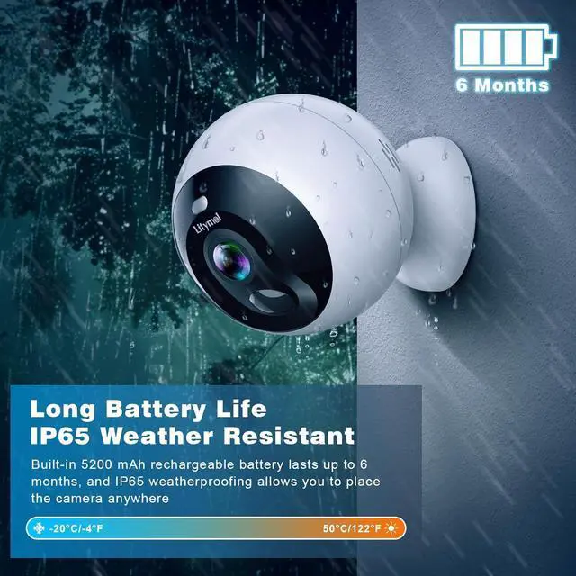 Alt view image 7 of 7 - 2K 32G MagCam, Security Cameras Wireless Outdoor Indoor for Home Security with AI Motion Detection, 32G SD/Cloud Storage, Color Night Vision, 2-Way Audio
