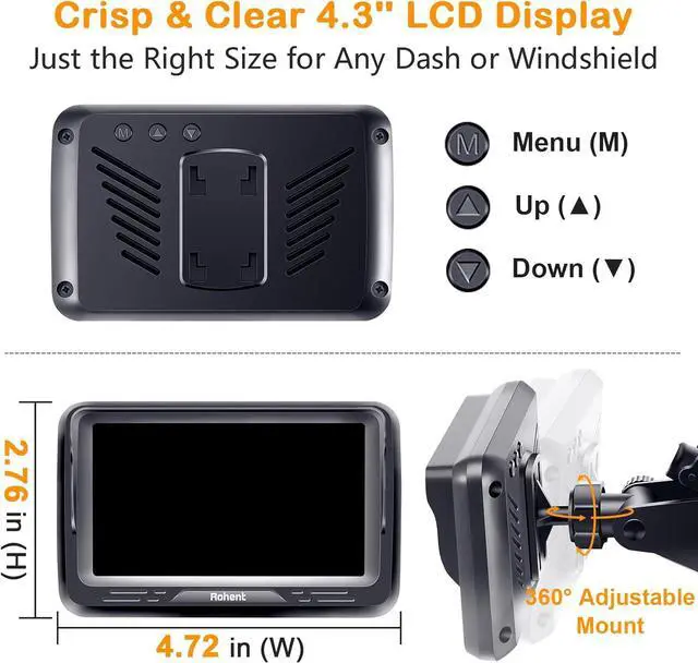 Alt view image 6 of 7 - Rohent Car Camera for Baby USB: Plug and Play Easy to Install Crystal Night Vision Wide View Angle for Newborn Infant Safety