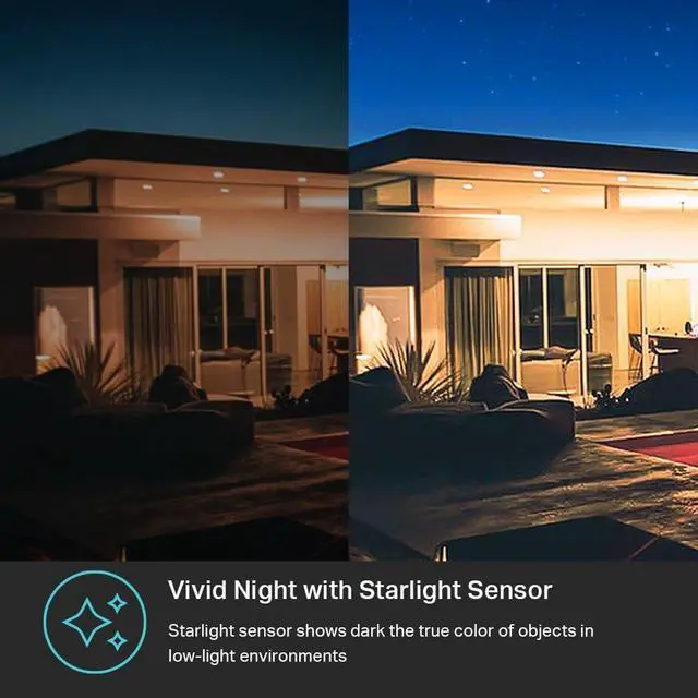 Alt view image 5 of 7 - Kasa Smart 2K QHD Security Camera Outdoor Wired, IP65, Starlight Sensor & 98Ft Night Vision, Motion/Person Detection, 2 Way Audio w/Siren, Cloud/SD Card Storage, Alexa &Google Home Compatible(KC420WS)