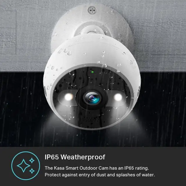 Alt view image 6 of 7 - Kasa Smart 2K QHD Security Camera Outdoor Wired, IP65, Starlight Sensor & 98Ft Night Vision, Motion/Person Detection, 2 Way Audio w/Siren, Cloud/SD Card Storage, Alexa &Google Home Compatible(KC420WS)