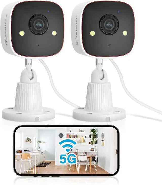 Main image of Jennov Outdoor/Indoor Security Cameras 5Ghz/2.4Ghz, 2K HD WiFi/Color Night Vision/Motion Detection /2-Way Audio/IP66 Waterproof Pet Dog Cat Baby Monitor Camera for Home Security