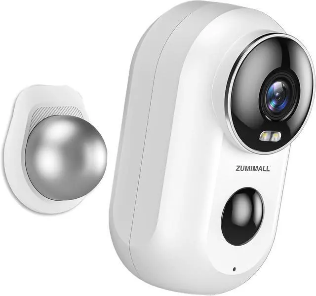 Main image of ZUMIMALL Security Cameras Wireless Outdoor with Magnetic Mount, 2K Outdoor Camera Wireless, 2.4G WiFi Battery Cameras for Home Security Indoor,3MP Color Night Vision/130° View/2-Way Talk/SD/Alexa