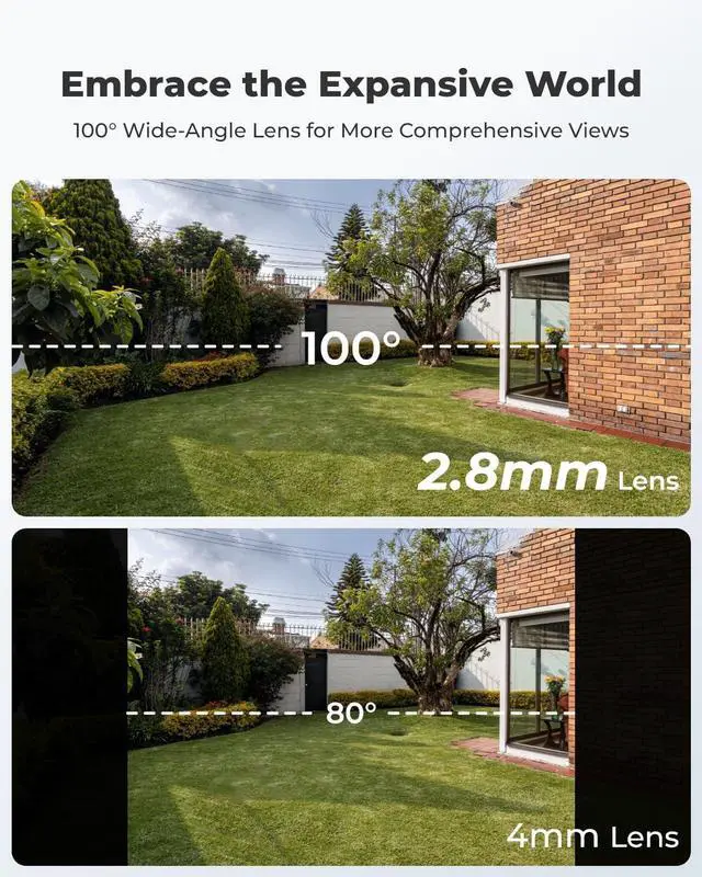Alt view image 2 of 7 - REOLINK 5MP PoE Security Camera, 2.8mm Len, 130° Diagonal, 100ft IR Night Vision, Up to 256GB SD Card, Built-in Mic, Human/Vehicle/Pet Detection for Outdoor Indoor Home Surveillance, RLC-520A-2.8mm