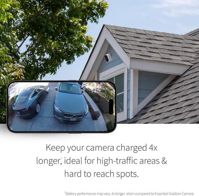 Alt view image 4 of 7 - Arlo Essential XL Security Camera 2K (2nd Gen, 2023 Release) - Wireless Outdoor Camera, 4X Longer Battery, Person Recognition, Package Detection, Animated Preview, 1-Mo. Trial of Secure Plan, 1 Cam