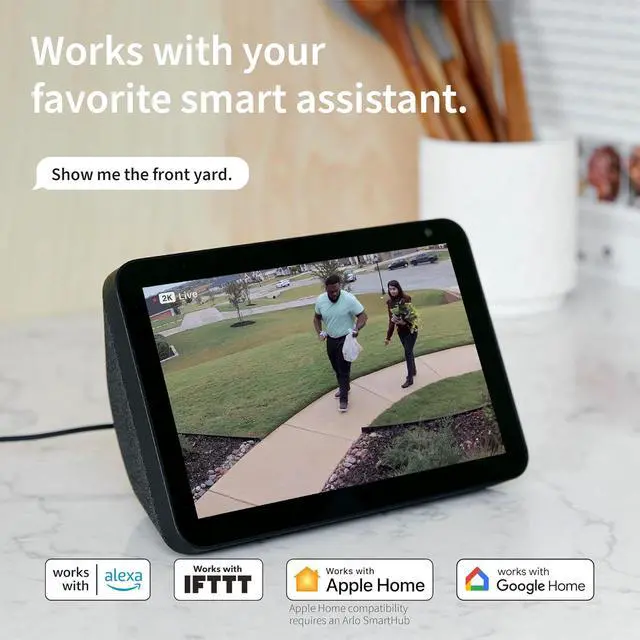 Alt view image 6 of 7 - Arlo Essential XL Security Camera 2K (2nd Gen, 2023 Release) - Wireless Outdoor Camera, 4X Longer Battery, Person Recognition, Package Detection, Animated Preview, 1-Mo. Trial of Secure Plan, 1 Cam