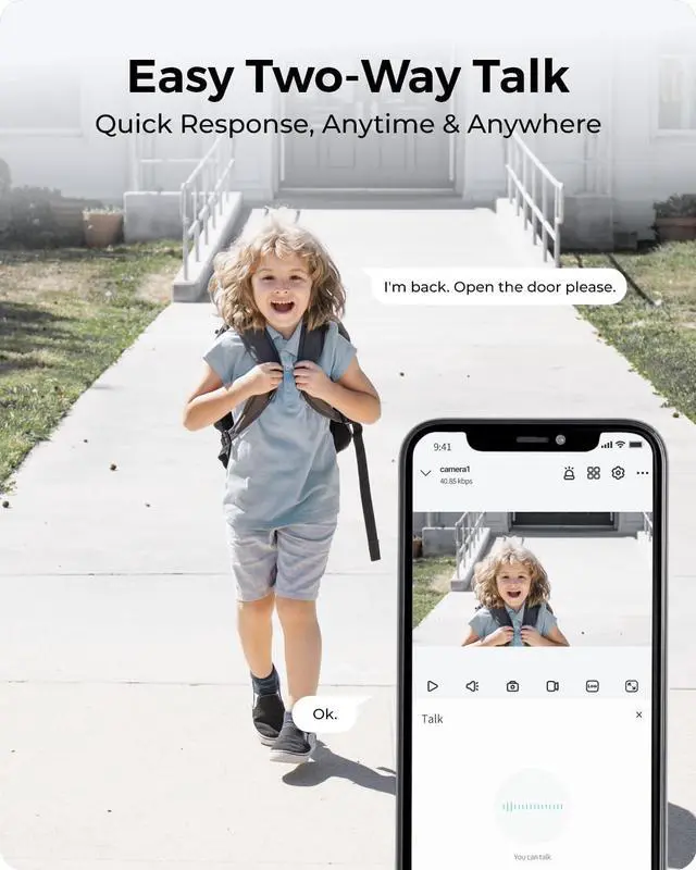 Alt view image 5 of 7 - REOLINK 2K 3MP Solar Wireless Security Camera Outdoor, Spotlight Night Vision, 2.4GHz WiFi, Solar/Battery Powered Home Surveillance, Smart AI Detection, No Subscription, Local Storage, Argus 3E Kit