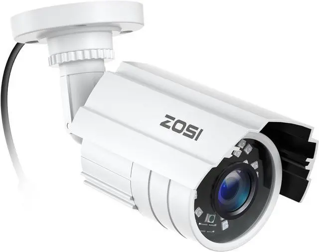 Main image of ZOSI 1080P 2.0MP HD 1920TVL Hybrid 4-in-1 TVI/CVI/AHD/960H CVBS CCTV Security Camera Indoor Outdoor, 80ft Night Vision,Aluminum Metal Cam, For 960H,720P,1080P,5MP,4K analog Surveillance DVR (White)