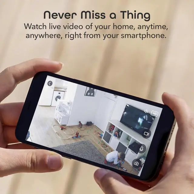 Alt view image 3 of 7 - Geeni Look 1080p Indoor Security Camera  2-Pack Full HD WiFi Indoor Camera with 2-Way Audio, Motion Detection, & Night Vision  Support for Alexa & Google Assistant