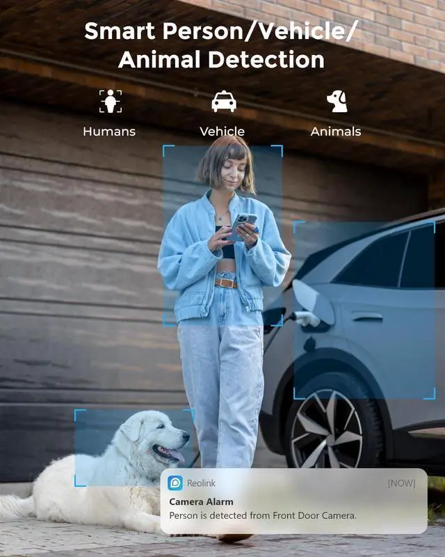 Alt view image 3 of 7 - REOLINK Plug-in Outdoor WiFi Security Camera, 5MP HD Dual Band Wired Wi-Fi Camera for Home Security-2.4/5 Ghz, Smart Detection, Motion Detection, Night Vision, IP67 Waterproof, RLC-510WA