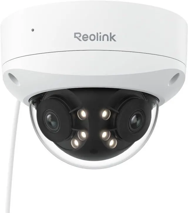Main image of REOLINK 4K 8MP 180° Dual-Lens PoE IP Camera, IK10 Vandal-Proof, Person/Vehicle/Animal Detection, Spotlight Color Night Vision, 2 Way Talk, IP67 Weatherproof, No PT Supported, Duo 2V PoE